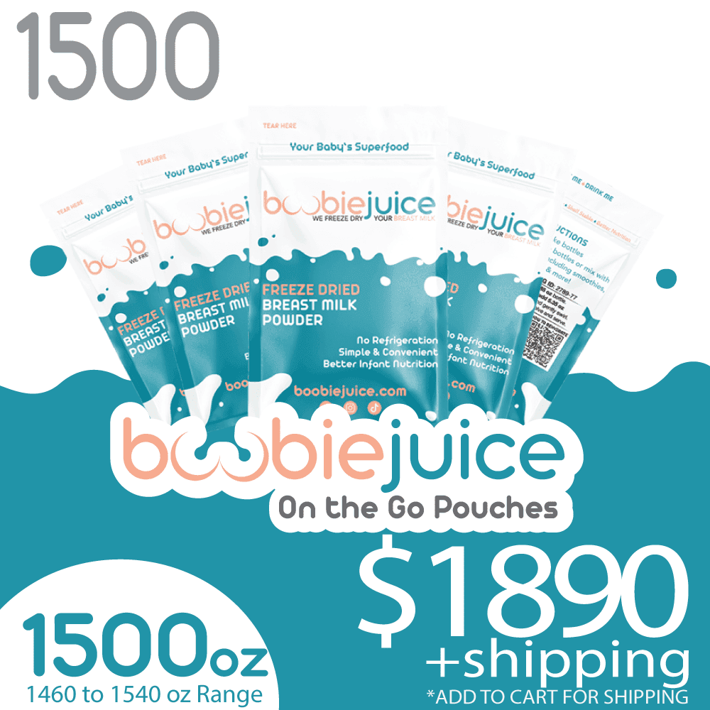 Freeze Dry Breast Milk 1500oz On the GO Pouch Shipping Kit